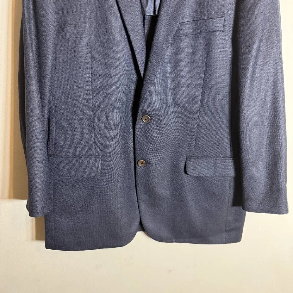 Brooks Brothers Fitzgerald Wool Sport Coat Dinner Jacket Blazer Men's 42L Blue